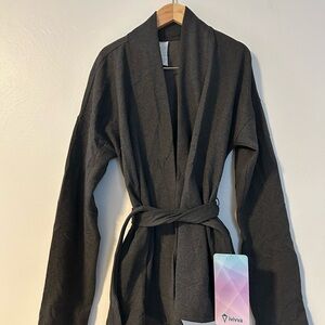 Ivivva Charcoal Kids Wrap Hoodie